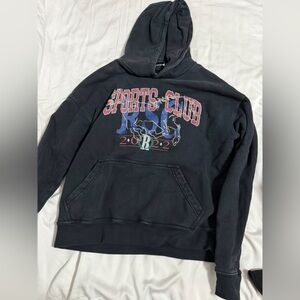 Rhude Charcoal Hoodie